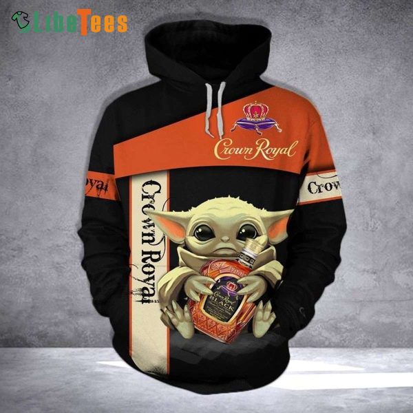 Crown Royal Baby Yoda Star Wars 3D Hoodie, Gifts For Star Wars Fans