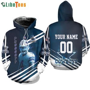 Custom Name And Number Dak Prescott NFL Dallas Cowboys 3D Hoodie