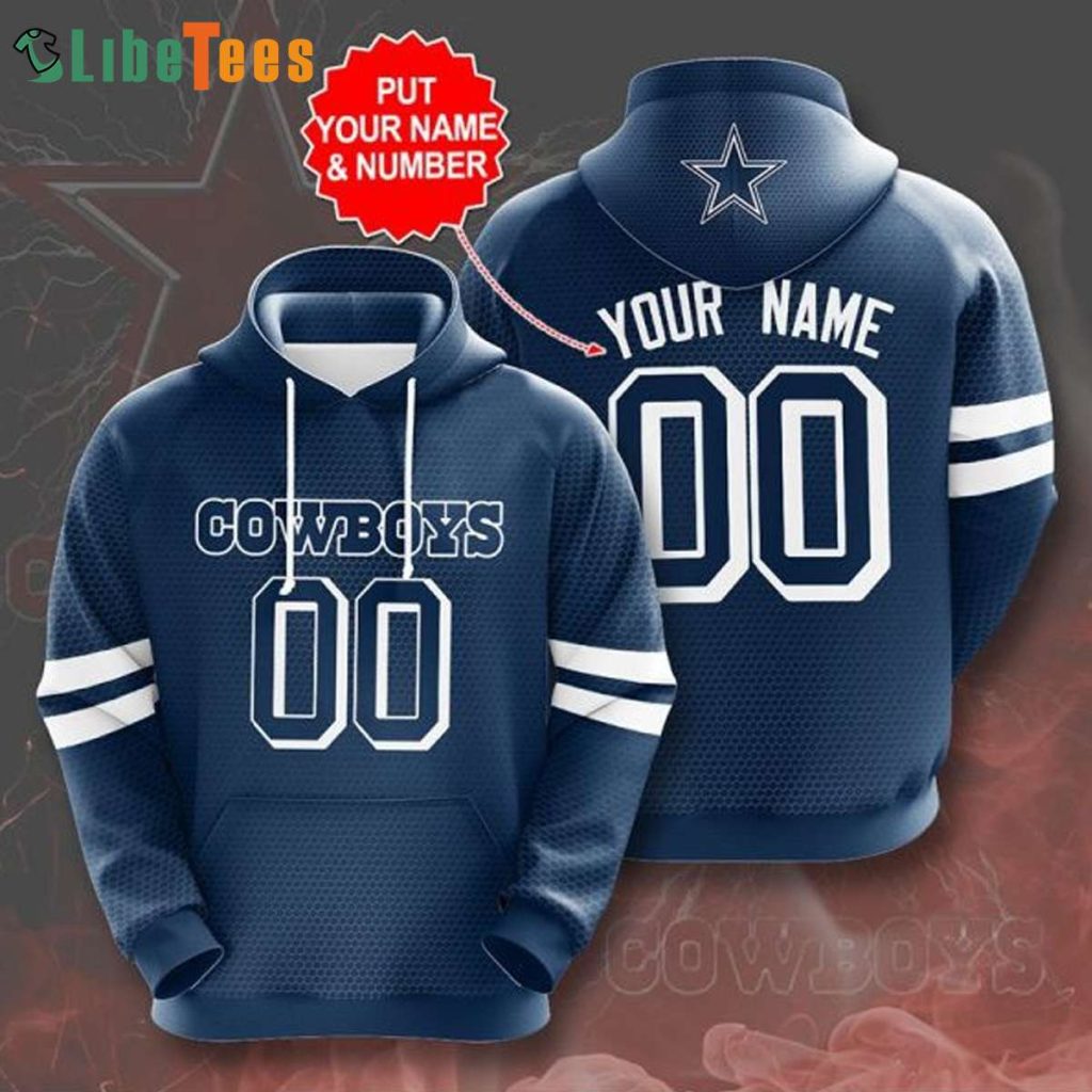 Custom Name And Number Personalized Dallas Cowboys 3D Hoodie