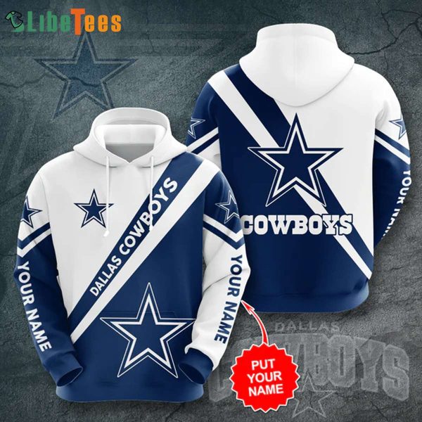 Custom Name Dallas Cowboys America’s Team, NFL Dallas Cowboys 3D Hoodie