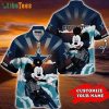 Custom Name Mickey Mouse Surf NFL Dallas Cowboys Hawaiian Shirt