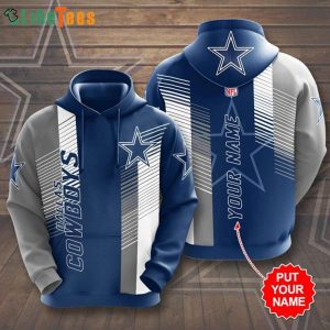 Custom Name NFL Dallas Cowboys 3D Hoodie