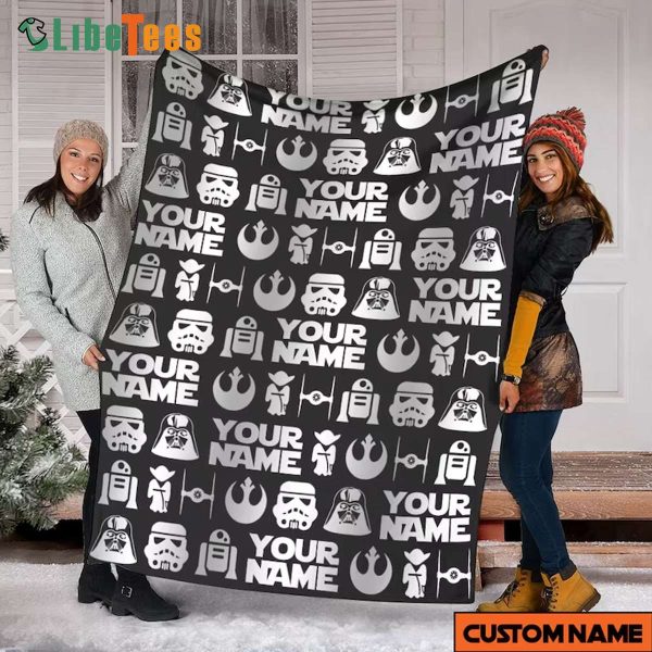 Custom Name Star Wars Quilt Blanket, Best Gifts For Star Wars Fans