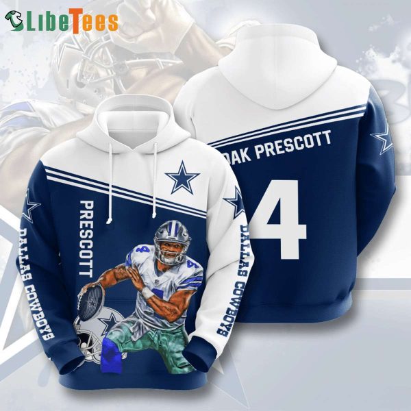 Dak Prescott Dallas Cowboys 3D Hoodie