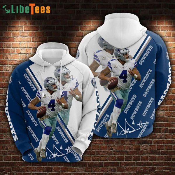 Dak Prescott NFL Dallas Cowboys 3D Hoodie