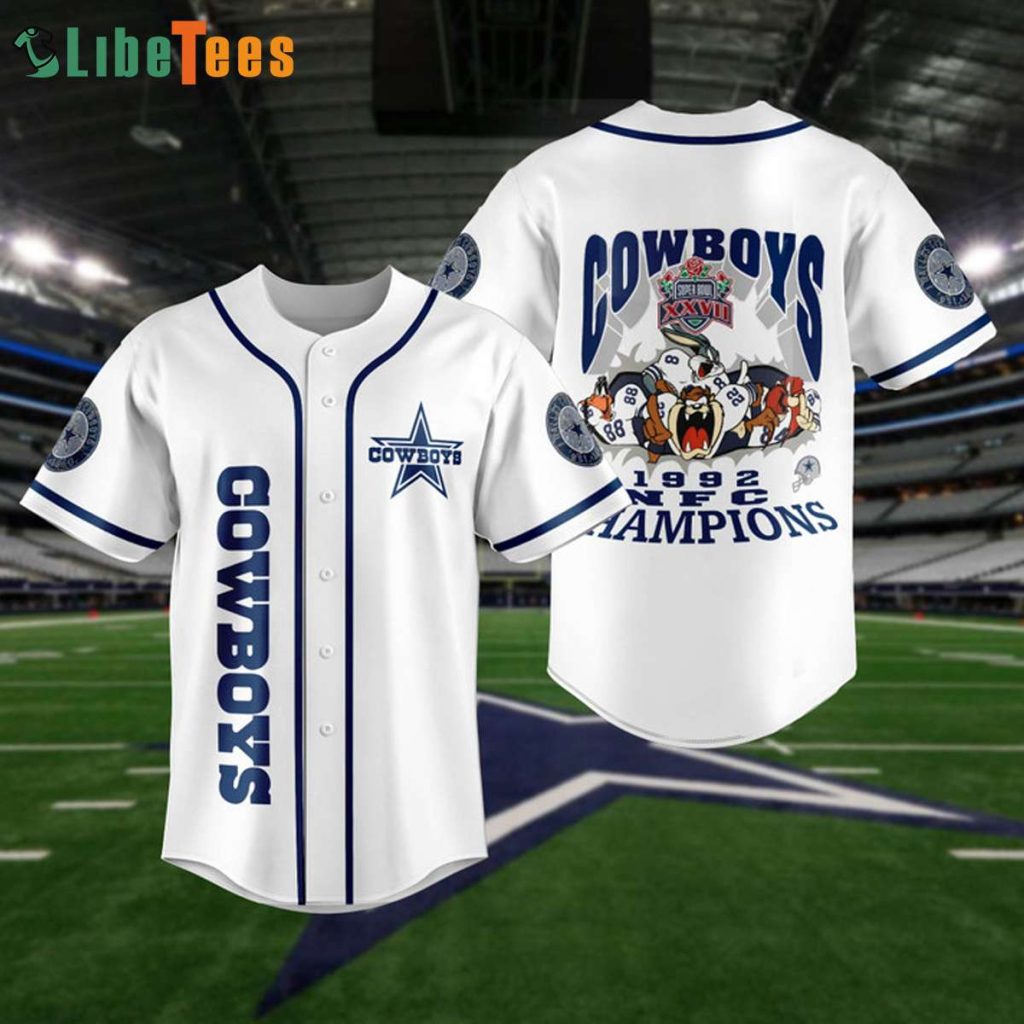 Dallas Cowboys Baseball Jersey, Cowboys 1992 NFC Champion, Dallas Cowboys Gift Set