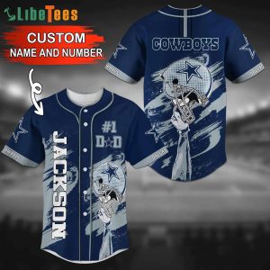 Dallas Cowboys Baseball Jersey, Personalized Helmet Graphic, Gifts For Dallas Cowboys Fans