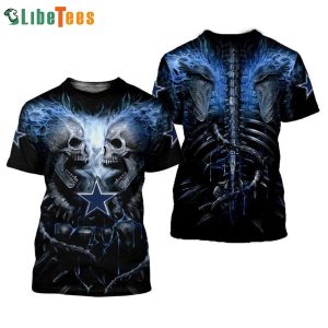 Dallas Cowboys Skeleton 3D T-shirt