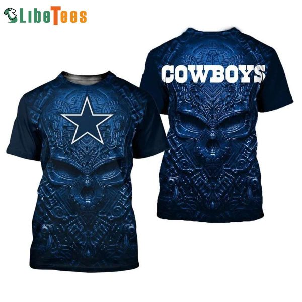 Dallas Cowboys Skull 3D T-shirt