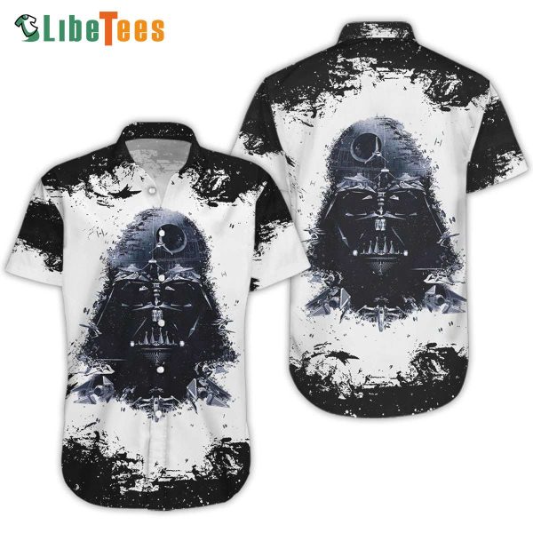 Darth Vader Black White Star Wars Hawaiian Shirt