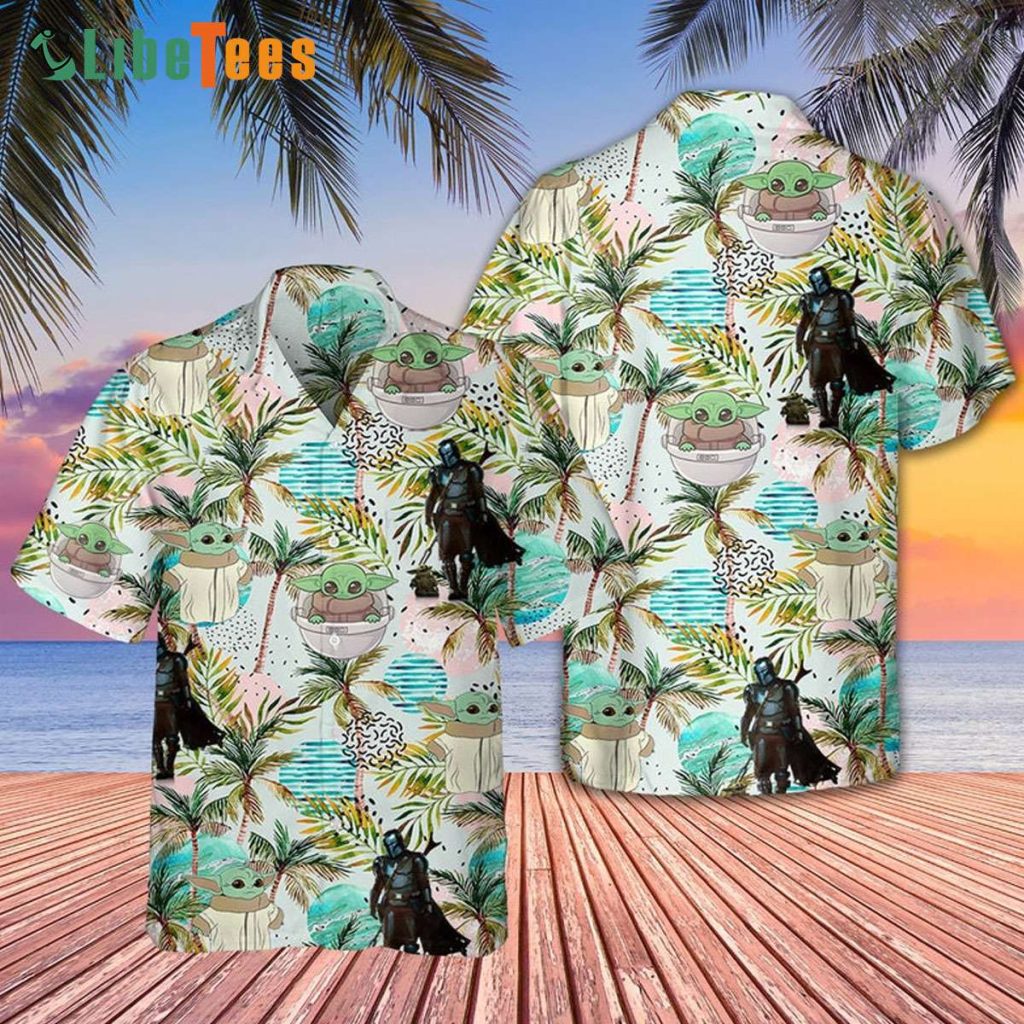 Darth Vader Boba Fett  Palm Tree Star Wars Hawaiian Shirt, Star Wars Gift Ideas