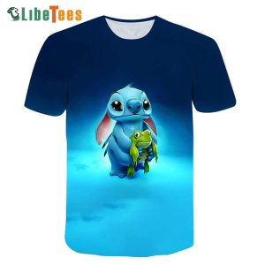 Disney Lilo And Stitch Hug Frog, Stitch T Shirt, Disney Gift Ideas