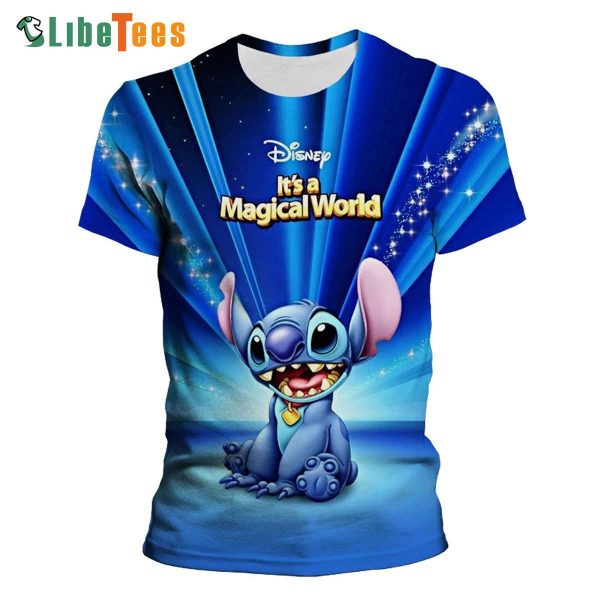 Disney Lilo And Stitch It Is A Magical World, Stitch T Shirt, Cute Disney Gifts