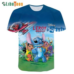 Disney Lilo And Stitch Leroy, Stitch T Shirt, Cute Disney Gifts
