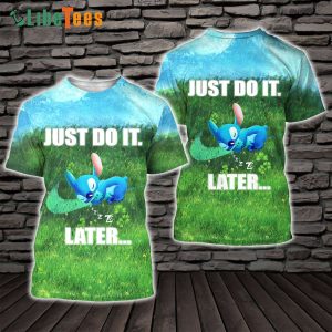 Disney Lilo And Stitch Nike Just Do It Later, Stitch T Shirt, Disney Fannatic Gifts