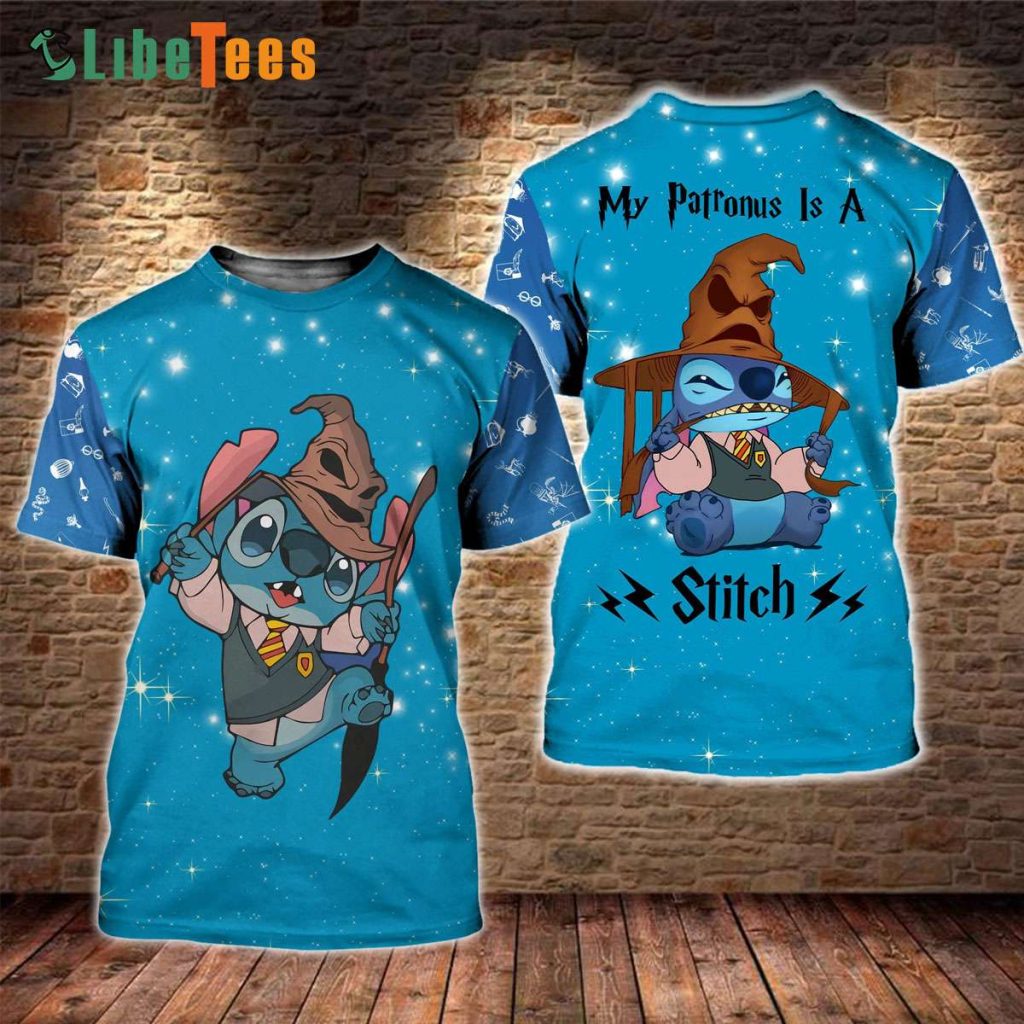 Disney Lilo And Stitch Patronus Harry Potter, Stitch T Shirt, Unique Disney Gifts