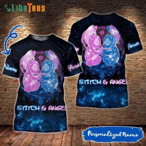 Disney Lilo And Stitch Personalized Angel Galaxy, Stitch T Shirt, Unique Disney Gifts