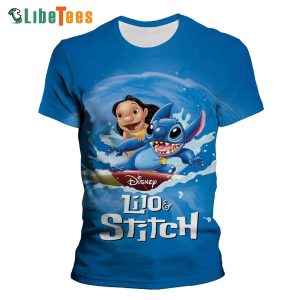 Disney Lilo And Stitch Surfing, Stitch T Shirt, Cute Disney Gifts