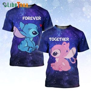 Disney Lilo And Stitch Together Forever, Stitch T Shirt, Disney Gift Ideas