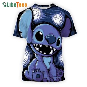 Disney Lilo And Stitch Van Gogh, Stitch T Shirt, Cute Disney Gifts