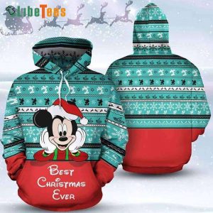 Disney Mickey Mouse Best Christmas Ever, Mickey Mouse Hoodie, Disney Fannatic Gifts