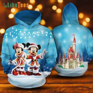 Disney Mickey Mouse Christmas Custome In Blue, Mickey Mouse Hoodie, Disney Fannatic Gifts