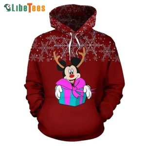 Disney Mickey Mouse Christmas Gift Box, Mickey Mouse Hoodie, Unique Disney Gifts
