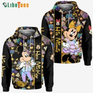 Disney Mickey Mouse Minnie Mouse Magic Couple, Mickey Mouse Hoodie, Gifts For Disney Lovers