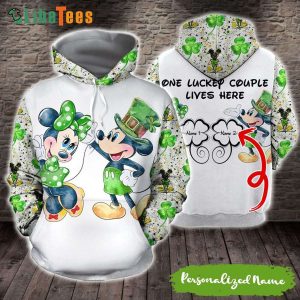 Disney Mickey Mouse Personalized One Luckey Couple Lives Here, Mickey Mouse Hoodie, Best Disney Gifts