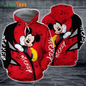 Disney Mickey Mouse Posing Chin On The Hands, Mickey Mouse Hoodie, Best Disney Gifts