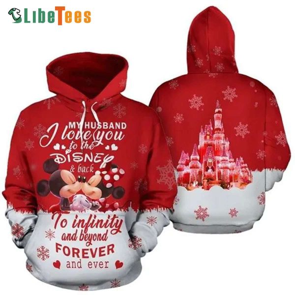 Disney Mickey Mouse Snowflake Winter Castle Forever And Ever Lovers, Mickey Mouse Hoodie, Unique Disney Gifts