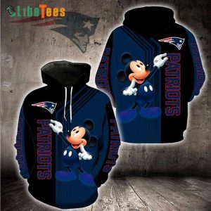 Disney Mickey New England Patriots Hoodie, Gifts For Patriots Fans