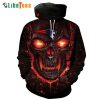 Fire Skull New England Patriots Hoodie, Gifts For Patriots Fans