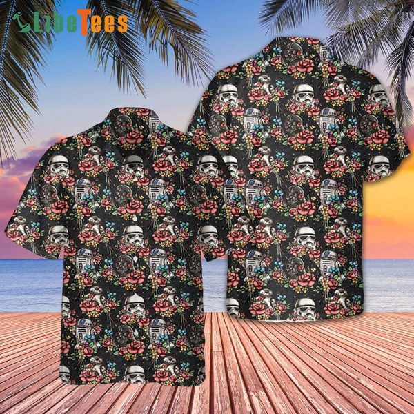 Floral Stormtrooper Star Wars Hawaiian Shirt, Cool Star Wars Gifts