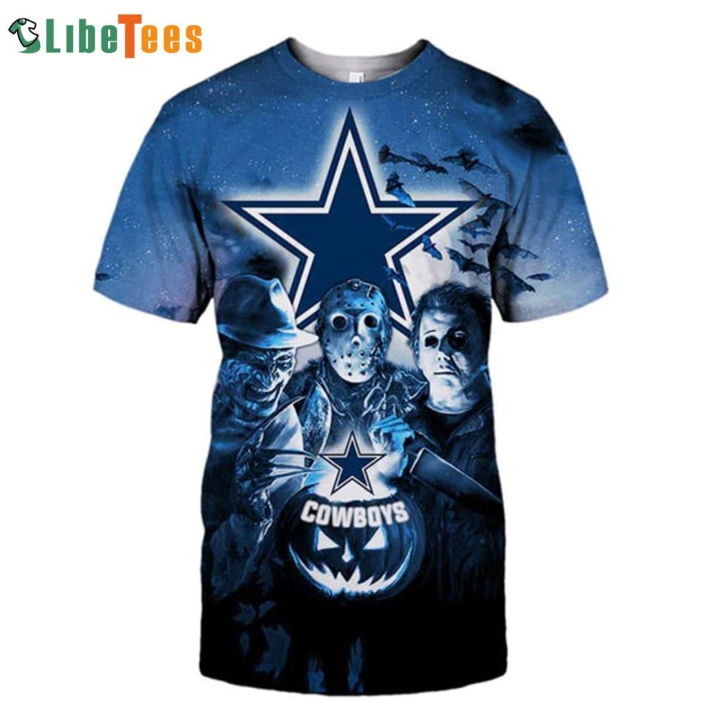 Halloween Horror Night Dallas Cowboys 3D T-shirt