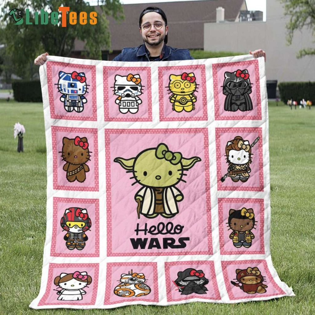 Hello Kitty Star Wars Quilt Blanket