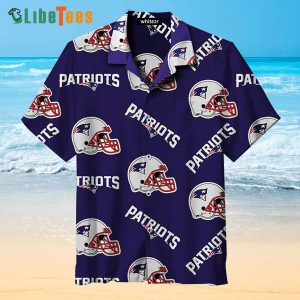 Helmet New England Patriots Hawaiian Shirt, Gifts For Patriots Fans