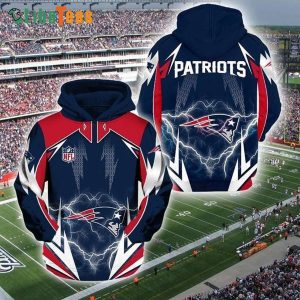 Lightning New England Patriots Hoodie, Gifts For Patriots Fans