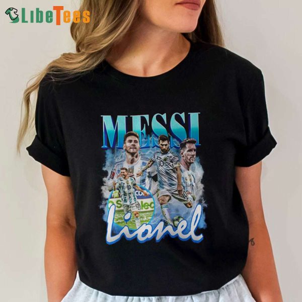 Lionel Messi Shirt, World Cup 2022 Champion, Vintage Bootleg Shirt