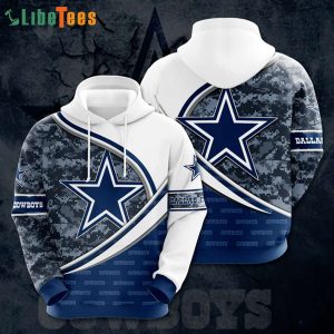 Logo Dallas Cowboys America’s Team, NFL Dallas Cowboys 3D Hoodie