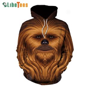 Mandalorian wookie chewbacca Star Wars 3D Hoodie, Cool Star Wars Gifts