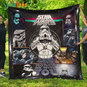 May The Force Be With You Star Wars Quilt Blanket, Gifts For Star Wars Lovers