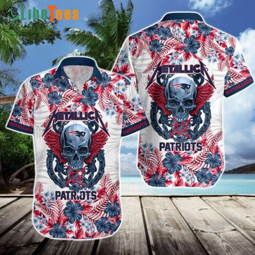 Metallis Patriots Hawaiian Shirt, Gifts For Patriots Fans