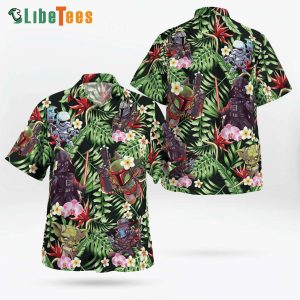 Mini Characters Floral Star Wars Hawaiian Shirt, Cool Star Wars Gifts