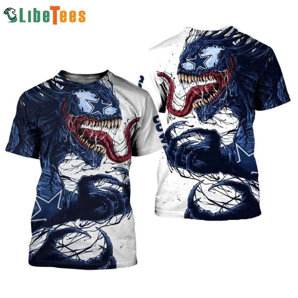 NFL Dallas Cowboys Dragon 3D T-shirt