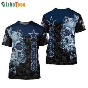 NFL Dallas Cowboys Sugar Skull 3D T-shirt