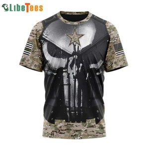 NFl Dalllas Cowboys Team Military 3D T-shirt