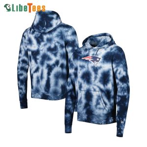 Navy Tie-Dye New England Patriots Hoodie, Patriots Gift