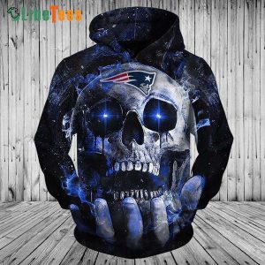 Neon Skull New England Patriots Hoodie, Patriots Gift