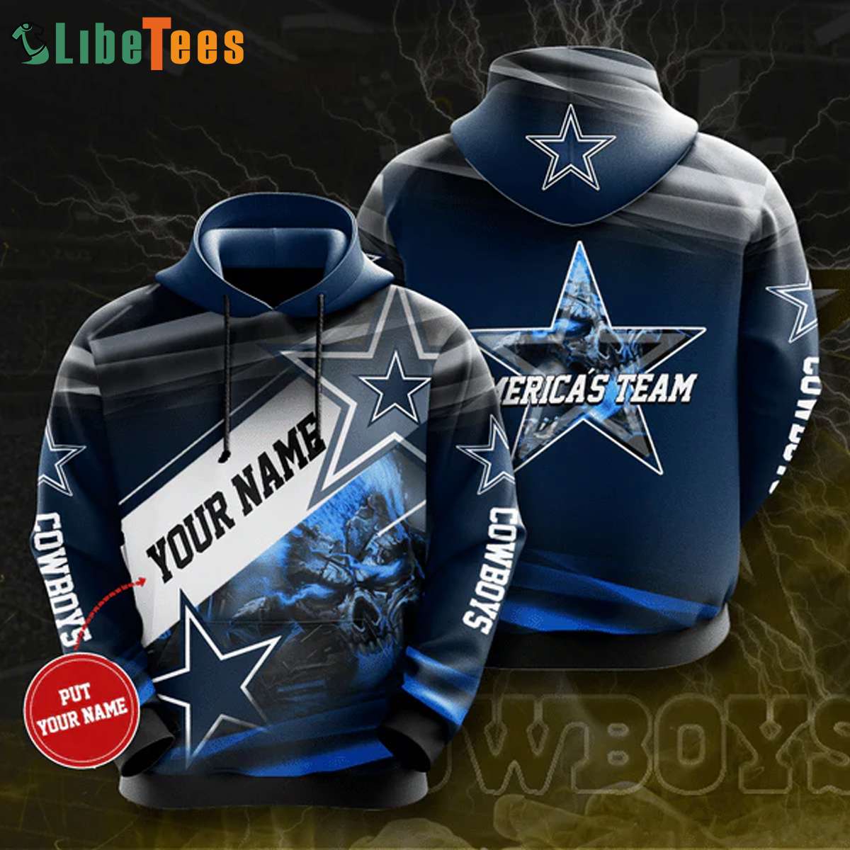 Personalized Dallas Cowboys America's Team, Dallas Cowboys 3D Hoodie
